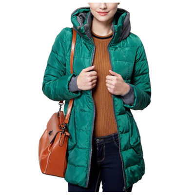 送老妈！鸭鸭女式加厚中长款羽绒服B-33930