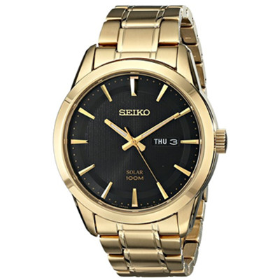 黑五来了！Seiko SNE368 精工男士光动能石英手表