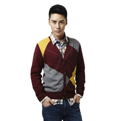 休闲百搭！IZOD男式毛衣开衫 1113331005400