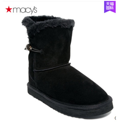 冬天必备！Macy's2015冬季女真皮雪地靴