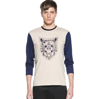 学院风！Trendiano男式长袖T恤3134020270043