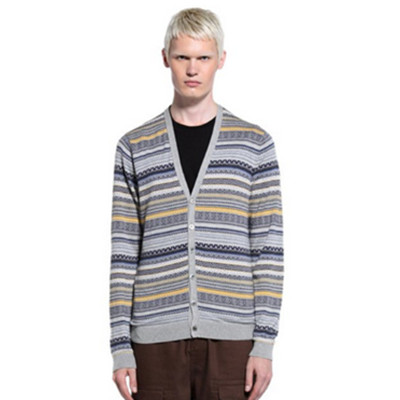 薄款V领！Trendiano 长袖针织衫开衫毛衣 3121034880930