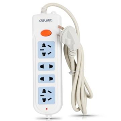 新低！得力（deli）3991 新国标4位总控电源插座