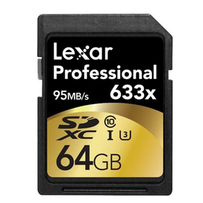 新低！Lexar 雷克沙 633x SDXC UHS-I/ U3卡 64GB