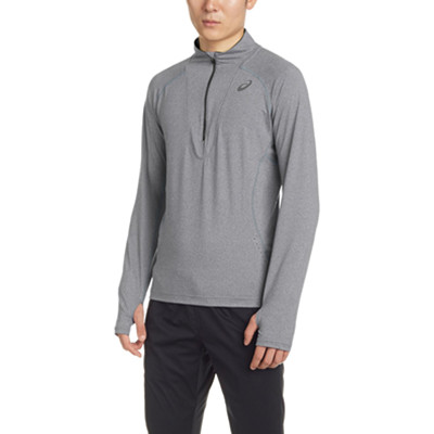 再降！ASICS亚瑟士男士LITE-SHOW半开襟拉链长袖衫127938