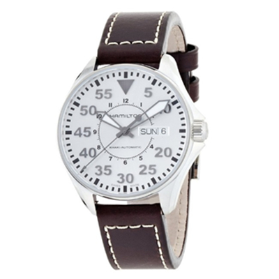 帅气！Hamilton H64425555 飞行员自动机械男表