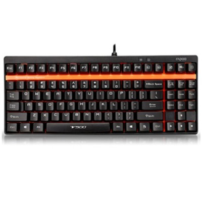 好价有赠品！雷柏（Rapoo）V500机械游戏键盘机械黑轴