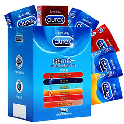 多种花样！Durex杜蕾斯避孕套缤纷六合一20只装*2套