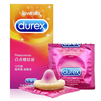 加倍摩擦！Durex杜蕾斯避孕套凸点螺纹装12只*2套