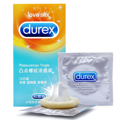 性致勃勃！Durex杜蕾斯避孕套凸点螺纹凉感装12只*2套