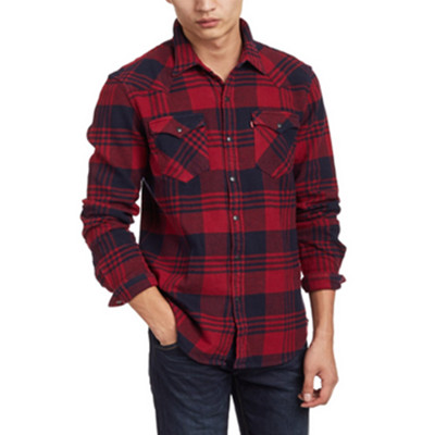 Levi's大促！李维斯 L/SWovens 男式 修身长袖衬衫 65816