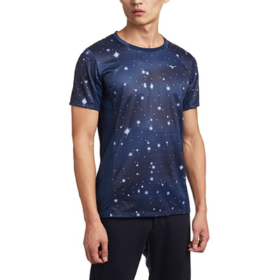 星空印花！Mizuno美津浓男式圆领短袖T恤J2MA5500
