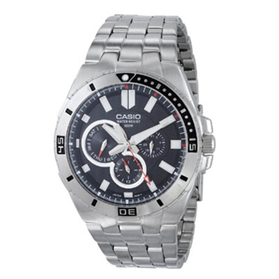 新低好价！Casio 卡西欧 MTD-1060D-1AVDF 男款石英潜水表