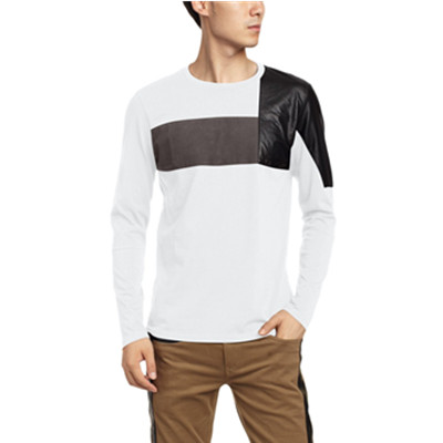 简约！5CM男式长袖T恤5CXLTBM2139BX