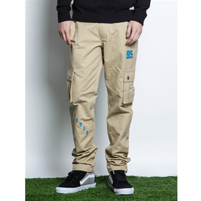 工装风！Preppy Elite纯色印花工装裤