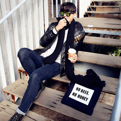 防寒保暖！AMH修身百搭拼接短款男士羽绒服NX4331