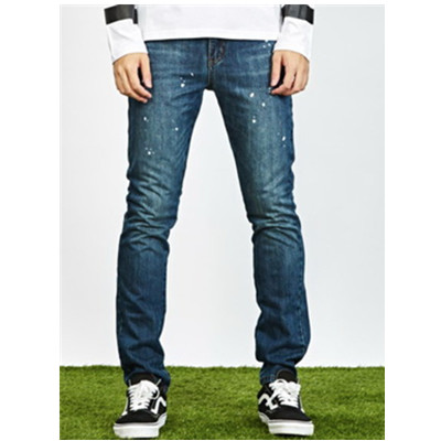 漆点工艺！Preppy Elite漆点工艺水洗牛仔裤