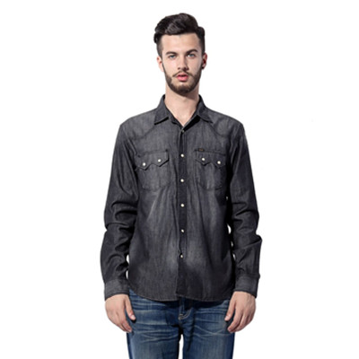 牛仔风！Lee男式长袖休闲衬衫L13340F45P06