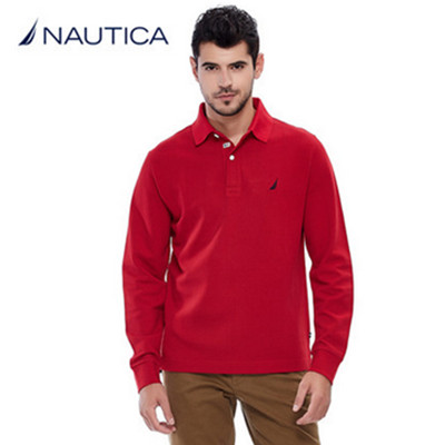 双12预告！Nautica诺帝卡长袖POLO衫KC43000