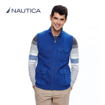 双12预告！NAUTICA诺帝卡男士针织马甲SC02938