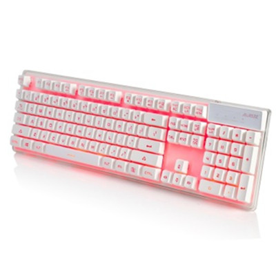 新低！黑爵（Ajazz）AK6幻彩背光水晶战士游戏键盘