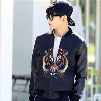 双12预售！AMH男装 老虎头印花男士夹克外套PF4947