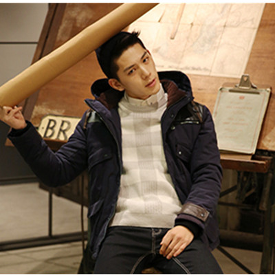 双12预告！AMH中长款棉服男士棉衣外套OT3216