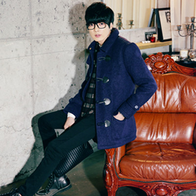 双12预告！AMH纯色保暖毛呢外套QU3181