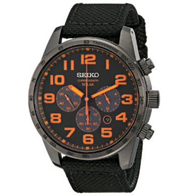 帅气好价！SEIKO 精工 SSC233三眼计时太阳能男表