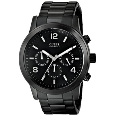 三眼计时！GUESS U15061G1 盖尔斯男士计时石英手表