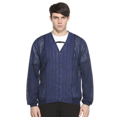 白菜价！Trendiano 薄款麻质V领针织衫开衫 3121034750660