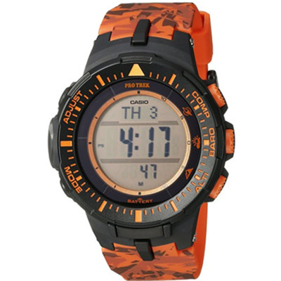 再降！CASIO 卡西欧 PRG-300CM-4CR太阳能多功能手表