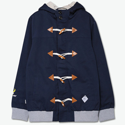 全网好价！Preppy Elite 纯色牛角扣拉链夹克【2015秋冬新品】
