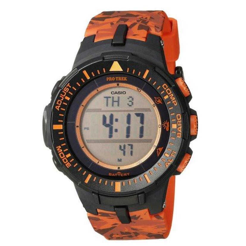 新低！Casio卡西欧PRG-300CM-4CR 太阳能多功能手表