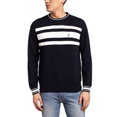 全网好价！Nautica诺帝卡男式毛衣套头衫SC43070