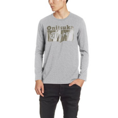 全网好价！鬼塚虎中性LOGO长袖T恤OKT001