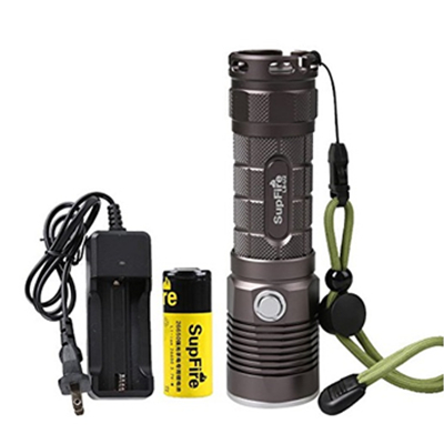 航空级铝合金！SupFire 国产神火 L9-U2 强光手电筒