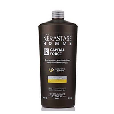 强健秀发！KERASTASE 巴黎卡诗 男士强韧系列沁凉护发洗发水1000ml