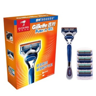 经典刀头！吉列 Gillette 锋隐1刀架+刀片(4刀头) 特供装
