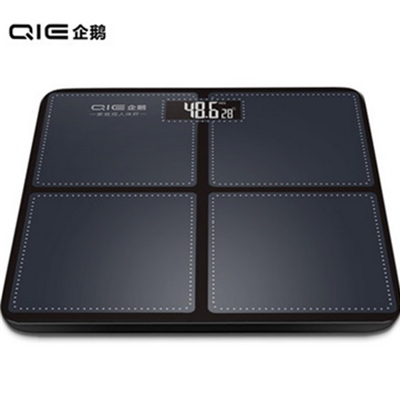 钢化玻璃！QIE企鹅 夜视测温体重秤