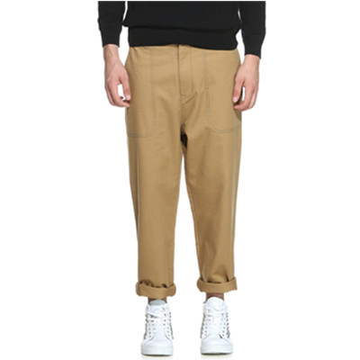 休闲百搭！Trendiano男式直筒纯棉休闲长裤3121064740530