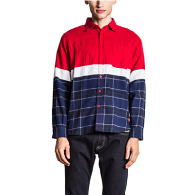 拼接设计！Dickies男式休闲衬衫153M20WD11