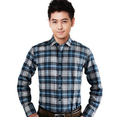 多色！罗蒙 男士格子纯棉商务休闲衬衫3C33370