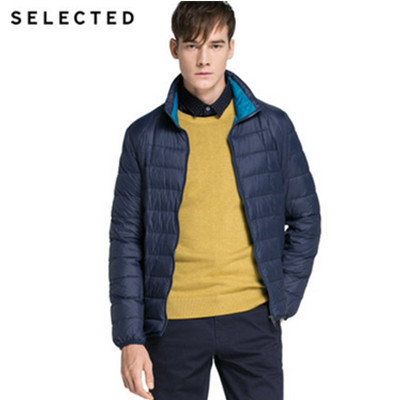 秋冬必备！SELECTED思莱德尼龙灰鸭绒羽绒服F415412030