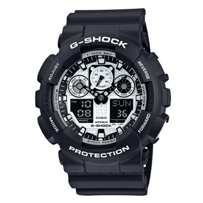 15年新款，日本原装进口！卡西欧CASIO运动男表GA-100BW-1AJF