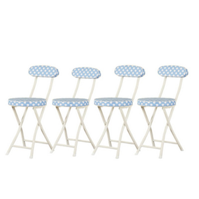 秒杀价！溢彩年华 舒适圆折椅 餐凳 凳子4个装DKH1638-4