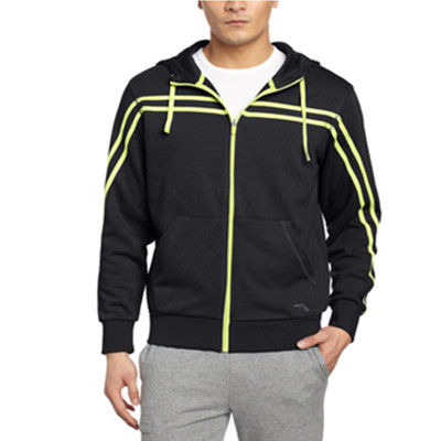 加大码好价！安踏 综训系列 男式 连帽针织运动上衣 15417711