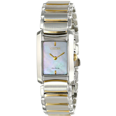 新低！Citizen 西铁城EG2974-52D 珍珠贝母光动能女表