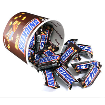 横扫饥饿！士力架花生夹心巧克力460g*4桶装+51g*2根组合