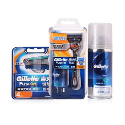 秒杀！Gillette 吉列 锋隐致顺手动刀片套装